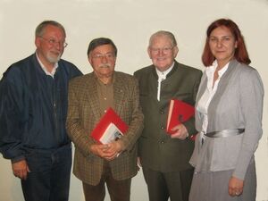 Lothar Muchenberger, Alois Zimmermann, Friedhelm Kastilahn und Christine Rudolf (von links nach rechts)